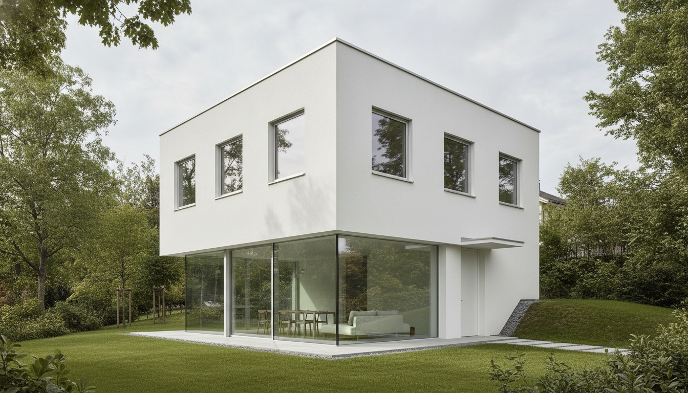 Helles, minimalistisches Haus